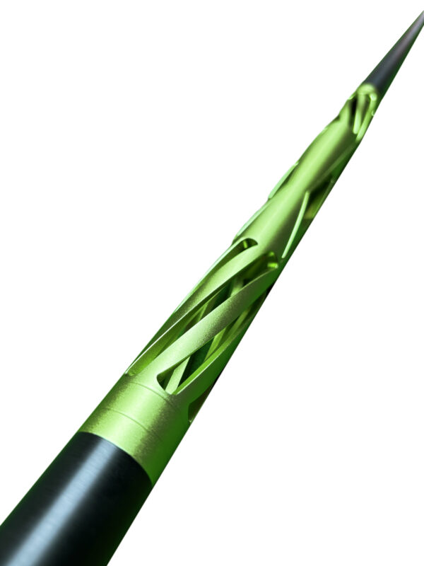 Olive green aluminum billiard cue