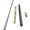 Olive green aluminum billiard cue