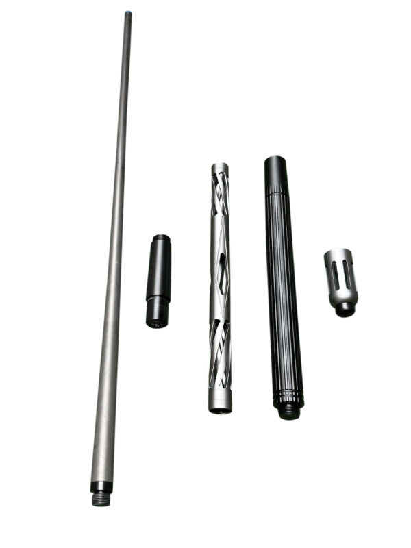 Silver aluminum pool cues