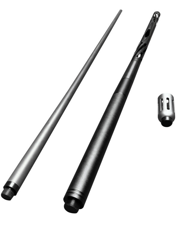 Black aluminium billiard cues