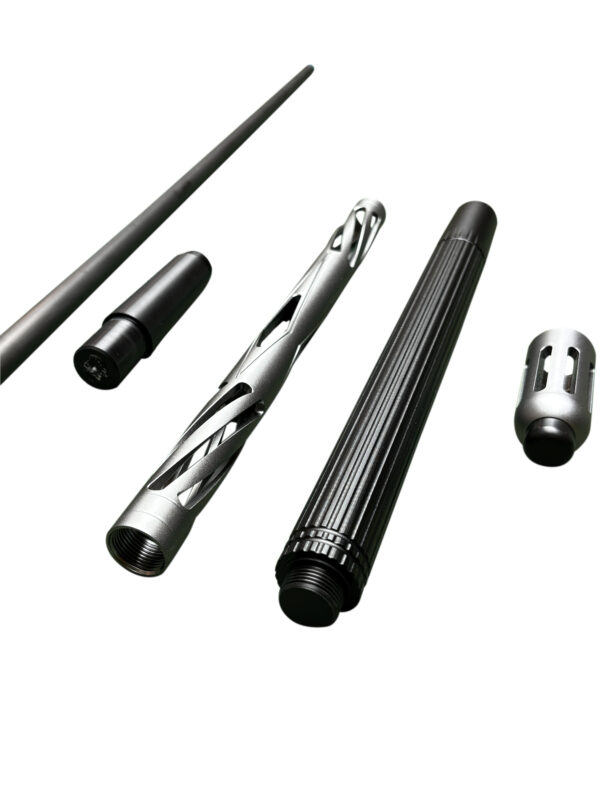 Silver aluminum pool cues