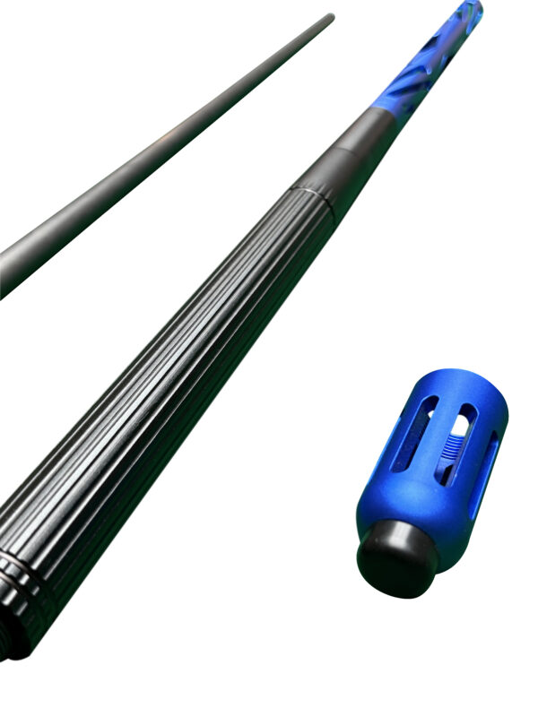 Silver aluminum pool cues