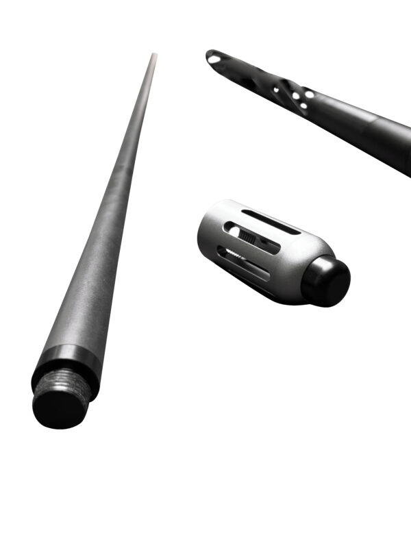 Black aluminium billiard cues