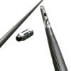 Silver aluminum pool cues